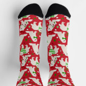 Chaussette Chiens de Noël des Grands Pyrénées (Haut)