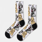 Chaussette Chiens Mignons Mèmes (Gauche)