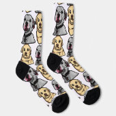 Chaussette Chiens Mignons Mèmes (Droite)