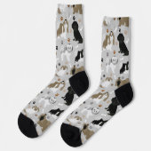 Chaussette Chih Tzu Chiens Paws et Chaussettes os (Gauche)
