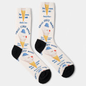 Chaussette Chill Float Mode: Not Just Cream Dog Ice Cream (Droite)