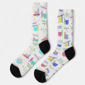 Chaussette Chimie mignonne Chaussettes d'équipage à thème (Gauche)