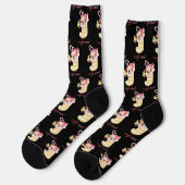 Chaussette Chiot de la saison câlins dans un bas (Gauche)