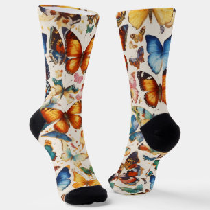 Chaussette Chocs imprimés papillon