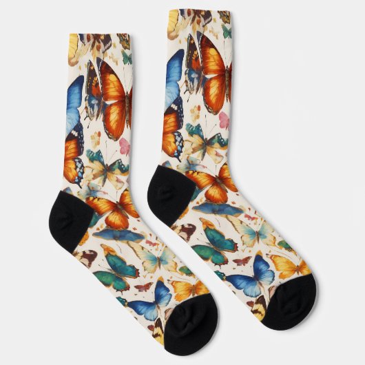 Chaussette Chocs imprimés papillon (Droite)