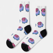 Chaussette Chonky Bisexual Frog Queer Socks | Cute Bi Pride  (Gauche)