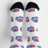 Chaussette Chonky Bisexual Frog Queer Socks | Cute Bi Pride  (Haut)