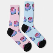 Chaussette Chonky Bisexual Frog Queer Socks | Cute Bi Pride  (Droite)