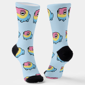Chaussette Chonky Pansexual Frog Pride Socks | Cute Pan Pride
