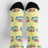 Chaussette Chonky Pansexual Frog Pride Socks | Cute Pan Pride (Haut)