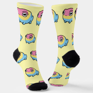 Chaussette Chonky Pansexual Frog Pride Socks | Cute Pan Pride