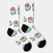 Chaussette Chonky Pansexual Frog Pride Socks | Cute Pan Pride (Droite)