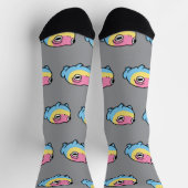 Chaussette Chonky Pansexual Frog Pride Socks | Cute Pan Pride (Haut)