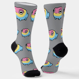 Chaussette Chonky Pansexual Frog Pride Socks | Cute Pan Pride