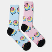 Chaussette Chonky Pansexual Frog Pride Socks | Cute Pan Pride (Droite)