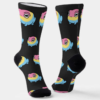 Chaussette Chonky Pansexual Frog Pride Socks | Cute Pan Pride