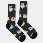Chaussette Chonky Pansexual Frog Pride Socks | Cute Pan Pride (Droite)