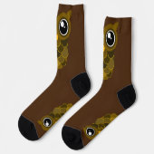 Chaussette Chouette marron Kawaii (Gauche)