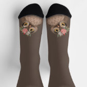 Chaussette Chouette mignonne et chaussettes de texte amusante (Haut)