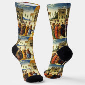 Chaussette Christ Donner les clés à saint Pierre (Angulaire)