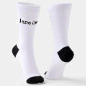 Chaussette Christian Jesus loves you Crew Socks (Angulaire)