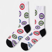 Chaussette Christian Satan estomper drôles Chaussettes Crew (Gauche)