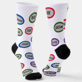 Chaussette Christian Satan estomper drôles Chaussettes Crew (Angulaire)