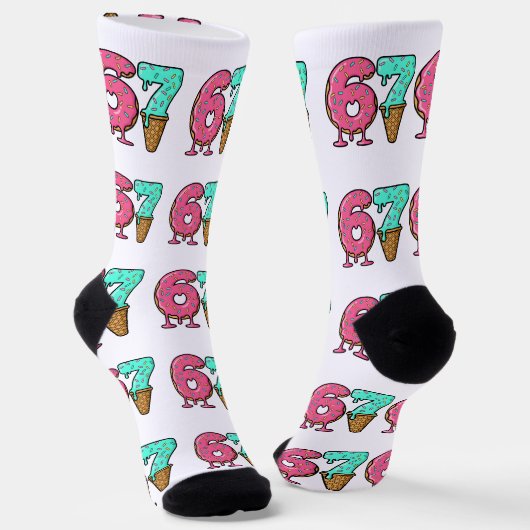 Chaussette Christmas 67 Ice Cream Socks, dripping design (Angulaire)