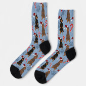 Chaussette Christmas Doberman Pinscher (Gauche)