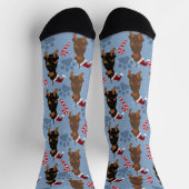 Chaussette Christmas Doberman Pinscher (Haut)