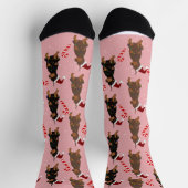 Chaussette Christmas Doberman Pinscher (Haut)