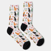 Chaussette Christmas Holiday Cat Socks For Cat Lovers (Droite)