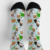 Chaussette Christmas Rough Collie (Haut)