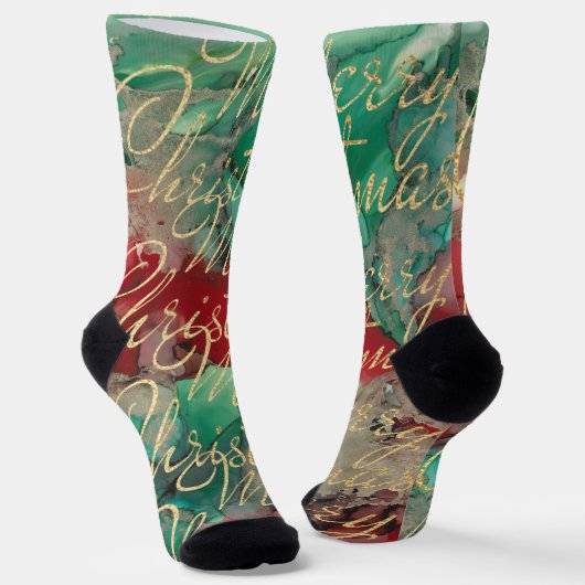 Chaussette Christmas Socks Gold Writings (Angulaire)