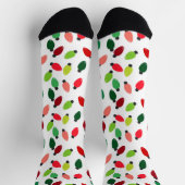 Chaussette Christmas Tree Lights Original Print Socks (Haut)