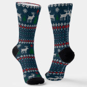 Chaussette Christmas Ugly Sweater Knitting Pattern Holiday (Angulaire)