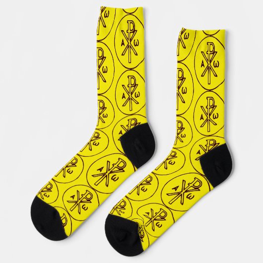 Chaussette Christogramme sacré Chi-Rho Beaux-Arts (Gauche)
