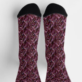 Chaussette chrome bordeaux (Haut)
