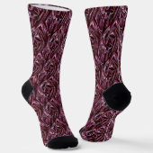 Chaussette chrome bordeaux (Angulaire)