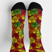 Chaussette Chute d'amour - Feuilles d'automne Durable Premium (Haut)