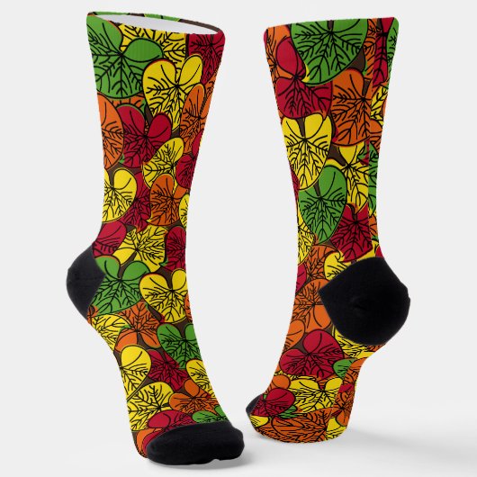 Chaussette Chute d'amour - Feuilles d'automne Durable Premium (Angulaire)