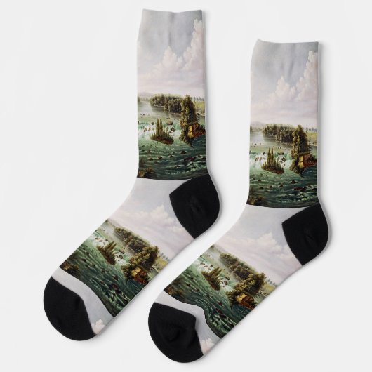 Chaussette Chutes de Saint-Anthony par Henry Lewis (Gauche)