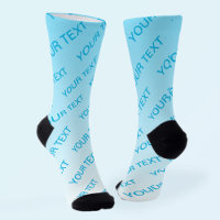 Ciel bleu (couleur changeable) Motif Ombre et text