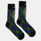 Chaussette Cimier Clan Gunn sur des Chaussettes Tartan (Droite)