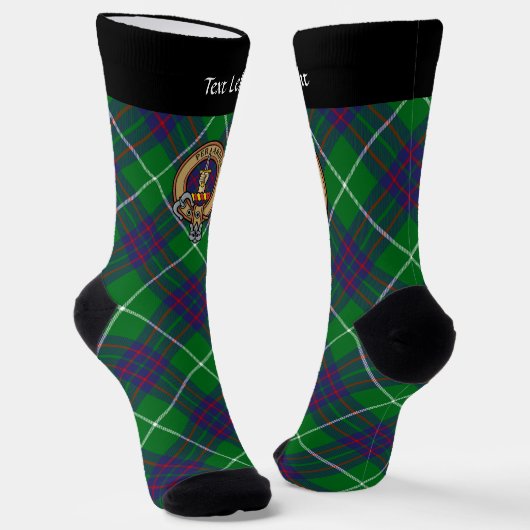 Chaussette Cimier Clan MacIntyre sur les Chaussettes Tartan (Angulaire)