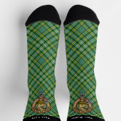 Chaussette Cimier de lion Clan Currie sur Tartan (Haut)
