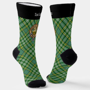 Chaussette Cimier de lion Clan Currie sur Tartan