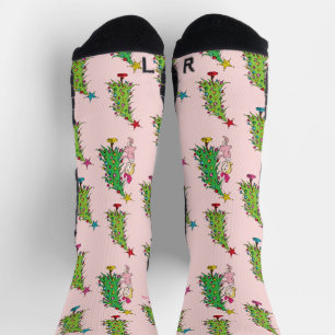 Chaussette Cindy-Lou Who et motif d'arbre de Noël