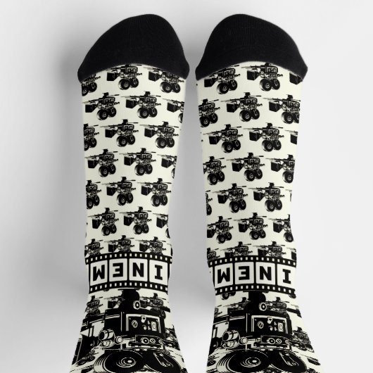 Chaussette [CINEMA] Chaussettes Motifs pour caméra (Haut)