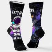 Chaussette citation d'astronaute (Angulaire)
